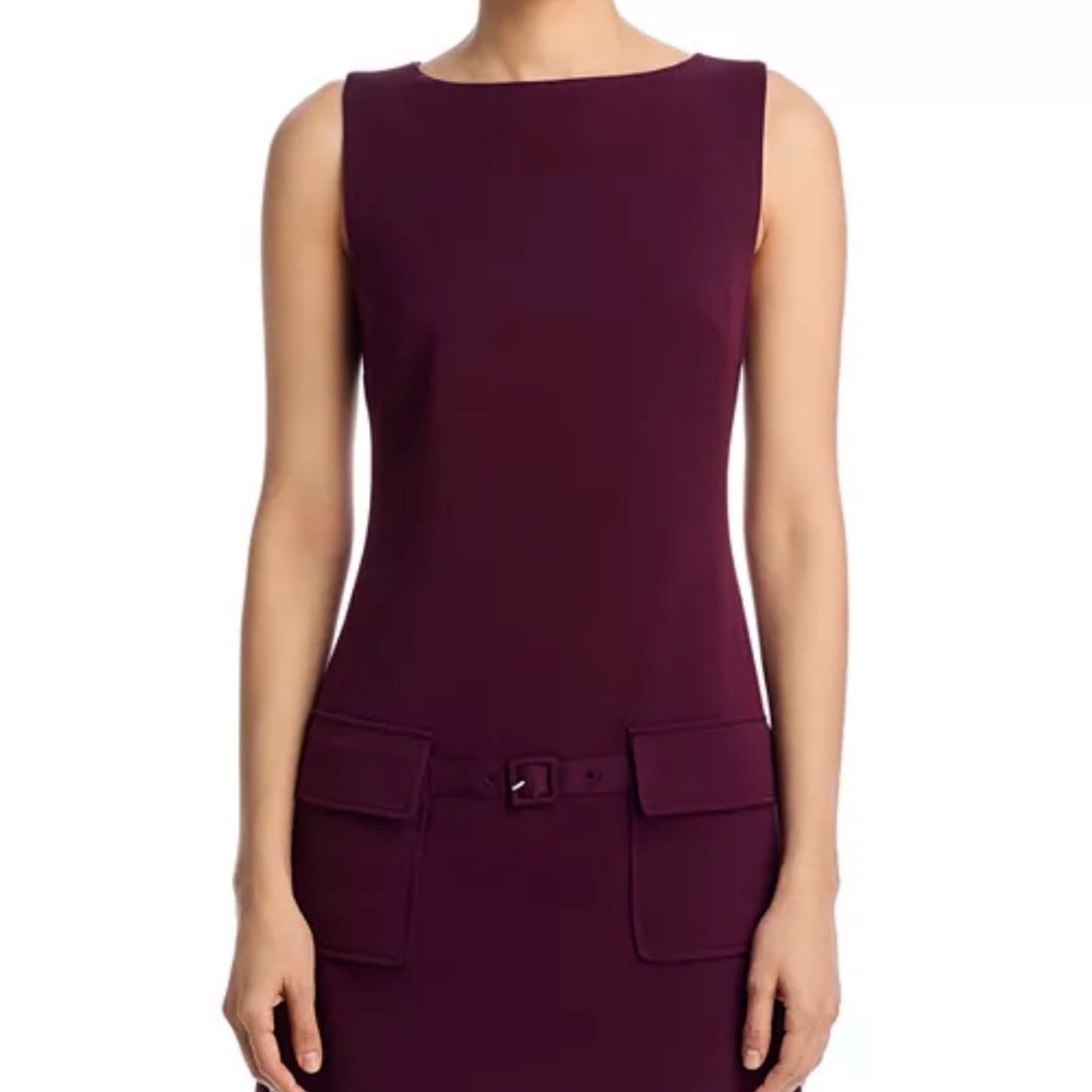 STAUD Sheila Mini Dress in Merlot
